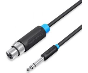 Cable Estreo Vention BBEBJ/ Jack 6.35 Macho - XLR Hembra/ 5m/ Negro