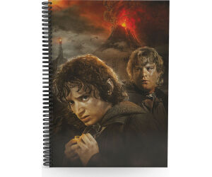 Libreta efecto 3d frodo y sam el seor de los anillos