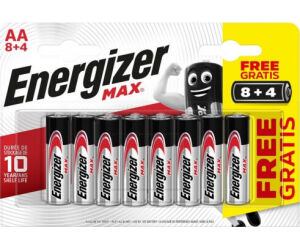 Blister 8 + 4 Pilas Max Tipo Lr6 (aa) Energizer E301531604