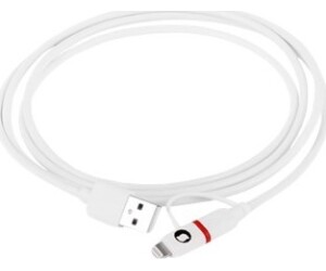 Cable silver ht micro usb combo -  lightning  macho - macho -  1.5m -  blamco