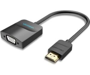 Conversor Hdmi/m A Vga/h Jack 3.5/h 0.15 M Negro Vention