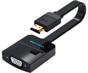 Cable Conversor Vention 74345/ HDMI Macho/ VGA Hembra/ 15cm/ Negro