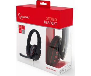 Auriculares Gembird Microfono Control Vol Negro Alambrico