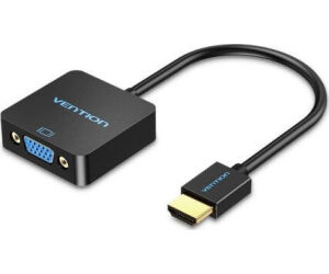 Conversor Vention ACPBB/ HDMI Macho - VGA Hembra/ 15cm/ Negro