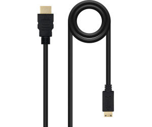 Cable de vdeo HDMI-miniHDMI M/M 1.8m. Negro