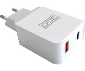 Cargador de Pared 3GO ALMUSBCQC3/ 1xUSB/ 1xUSB Tipo-C/ 18W