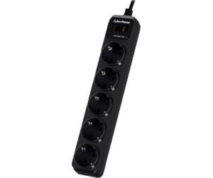 Regleta con interruptor Cyberpower B0520SC0-DE/ 5 Tomas de corriente/ Cable 1.8m/ Negra