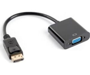 Adaptador lanberg displayport 1.1 a vga 20cm negro