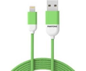 Cable nylon pantone lightning a usb 1.5m verde