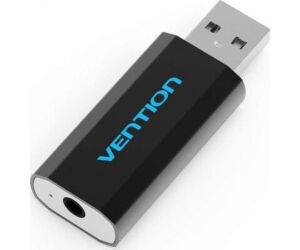 Tarjeta de Sonido Vention VAB-S15-B/ USB Macho - Jack 3.5 Hembra