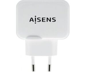 Cargador de Pared Aisens A110-0439/ 2xUSB/ 17W