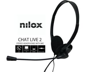 Nilox Auriculares NXCM0000004 Doble Jack Negro