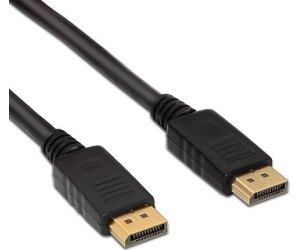 Cable Conversor Aisens A124-0132/ DisplayPort Macho - Mini DisplayPort Macho/ Hasta 5W/ 2300Mbps/ 3m/ Negro