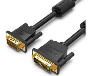 Cable Conversor Vention EACBH/ DVI-D Macho - VGA Macho/ 2m/ Negro