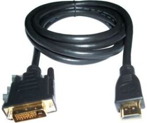 Cable HDMI 3GO CDVIHDMI/ HDMI Macho - DVI Macho/ 1.8m/ Negro