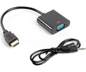 Adaptador lanberg hdmi macho -   vga hembra + minijack 3.5mm hembra 20cm