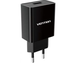 Cargador de Pared Vention WML-CH07-EU-B/ 1xUSB/ 12W