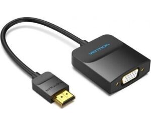 Conversor Vention 42154/ HDMI Macho - VGA Hembra/ 15cm/ Negro