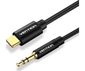 Cable Conversor Audio Vention BGABG/ USB Tipo-C Macho - Jack 3.5 Macho/ 1.5m/ Negro