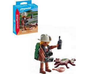 Playmobil investigador con caimn