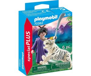 Playmobil luchadora asiatica con tigre