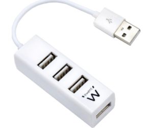 Ewent Ew1122 Mini-hub Usb 4 Puertos Blanco