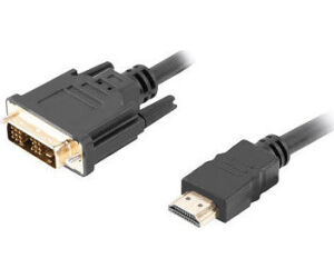 Cable hdmi lanberg macho -  dvi - d 18+1 macho single link 3m negro