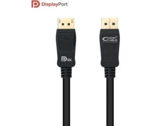 Cable Displayport 1.4 Dp/m-dp/m Negro 3m Nanocable