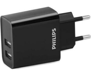 Cargador de Pared Philips DLP2610/ 2xUSB/ 15.5W