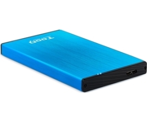 Caja Externa Tooq Tqe-2527bl 2,5" 9,5 Mm Sata Usb 3.0/3.1 Azul