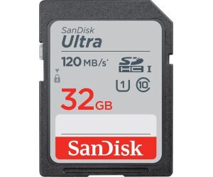 SanDisk Ultra 32GB SDHC Memory Card 120MB/s