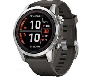 Smartwatch Garmin Fenix 7s Pro Solar, Glass, Ss W/graphite Band