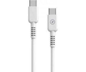 Cable USB 2.0 Tipo-C Muvit For Change MCUSC0008/ USB Tipo-C Macho - USB Tipo-C/ Hasta 60W/ 1.2m/ Blanco