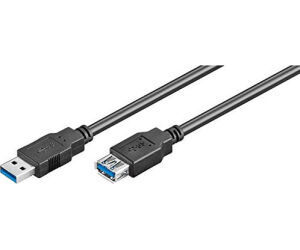 Ewent EW-100203-030-N-P cable USB 3 m USB 3.2 Gen 1 (3.1 Gen 1) USB A Negro