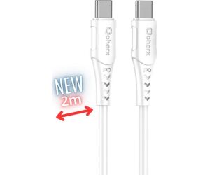 Cable qcharx sofia usb tipo c a lightning - 2m - pvc blanco