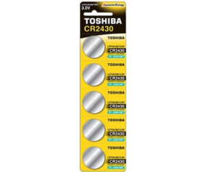 Pack de 5 Pilas de Botn Toshiba CR2430/ 3V/ Alcalinas