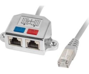 Adaptador lanberg splitter ethernet ftp rj45 a 2x rj45