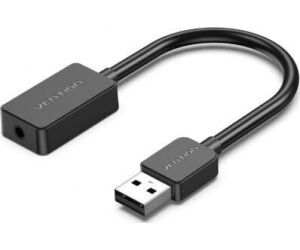 Tarjeta de Sonido Vention CDZB0/ USB Macho - 1x Jack 3.5 Hembra