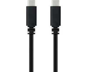 Cable USB 2.0 Tipo-C Nanocable 10.01.2301-L150/ USB Tipo-C Macho - USB Tipo-C Macho/ 480Mbps/ 1.5m/ Negro