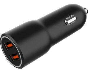 Cargador Rapido Para Coche Gembird Con 2 Puertos Usb, Qc3.0, 36 W, Negro