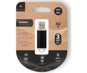 Pendrive 32GB Tech One Tech Basic USB 2.0/ Negro