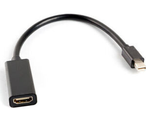 Adaptador lanberg minidisplayport macho -  hdmi hembra 20cm negro