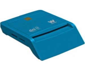 Lector de DNI y Tarjetas Woxter Combo PE26-146/ Azul/ USB 2.0