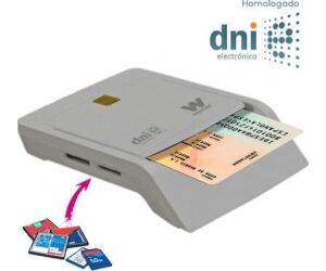 Lector de DNI y Tarjetas Woxter PE26-147/ Blanco/ USB 2.0