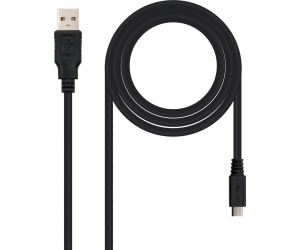 Cable USB A-microUSB M/M 0.8m.