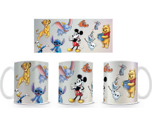 Taza pyramid disney personajes mix 315 ml