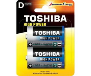 Pack de 2 Pilas D 2 Toshiba LR20/ 1.5V/ Alcalinas