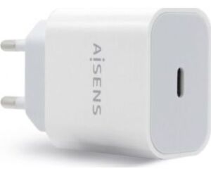 Cargador de Pared Aisens A110-0537/ 1xUSB Tipo-C/ 20W