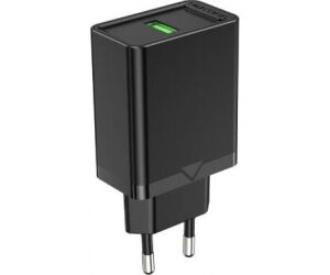 Cargador Pared 18w Usb-a 3a Negro Vention