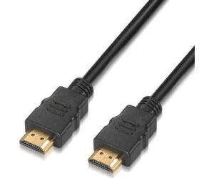 Cable HDMI 2.0 4K Aisens A120-0120/ HDMI Macho - HDMI Macho/ Hasta 10W/ 2250Mbps/ 1.5m/ Certificado/ Negro